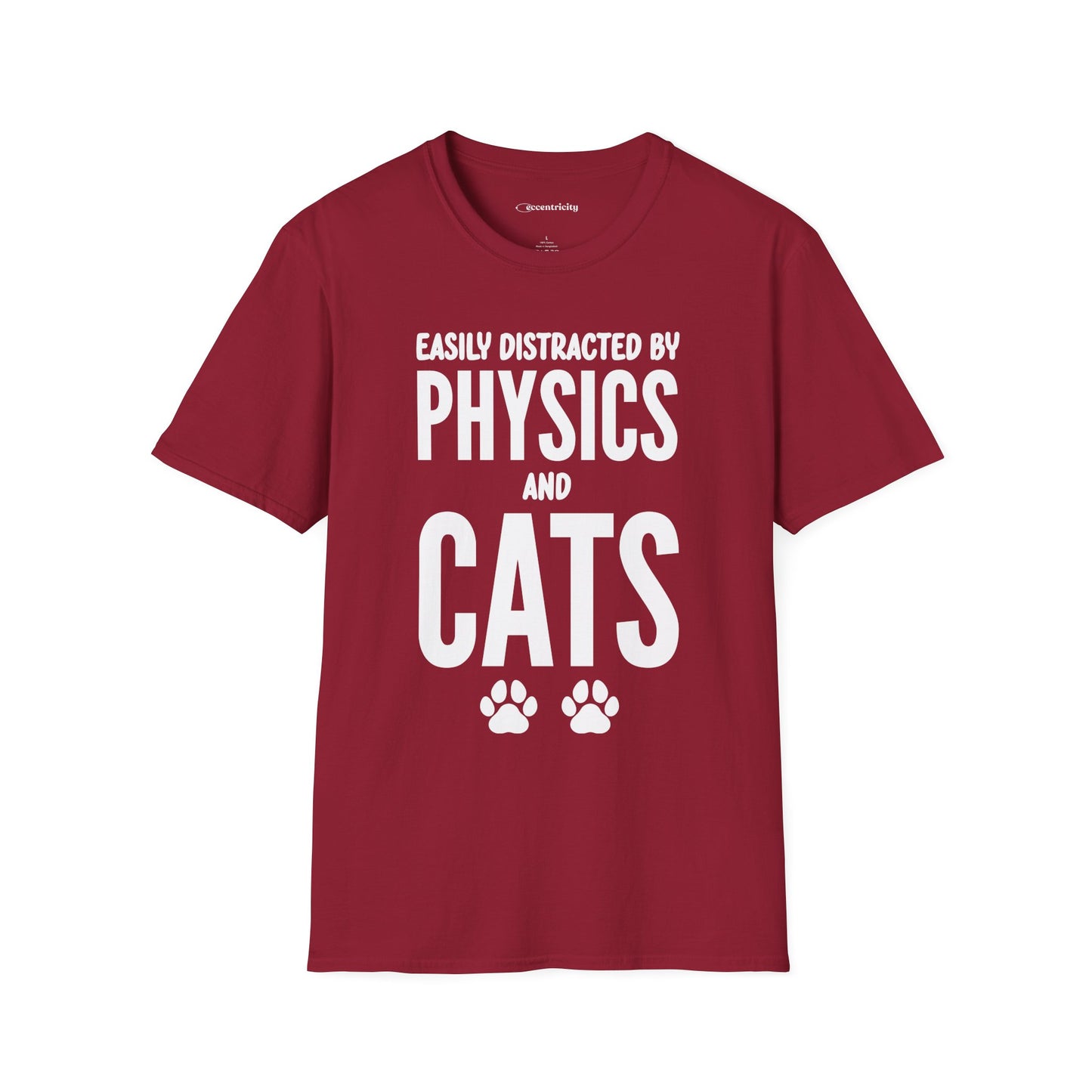 Easily Distracted by Physics and Cats - Premium Physics Shirt