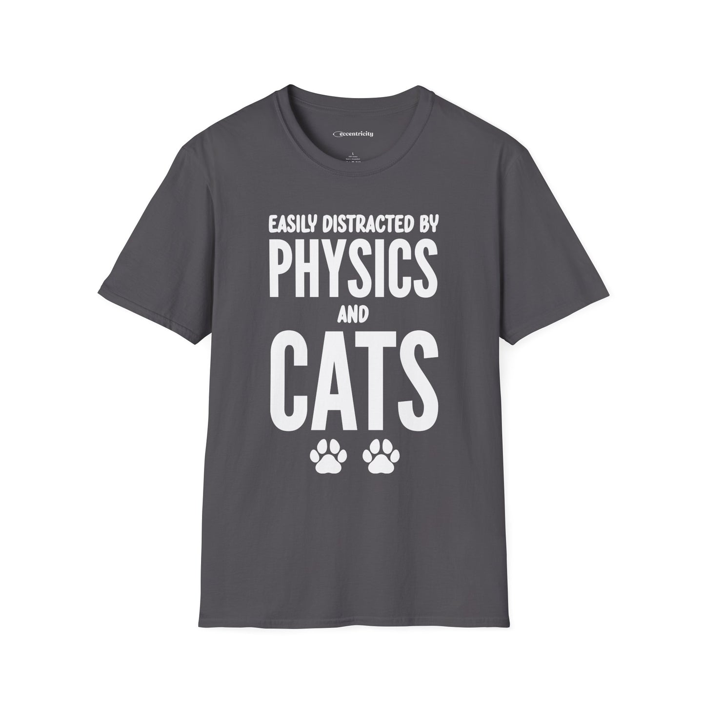 Easily Distracted by Physics and Cats - Premium Physics Shirt