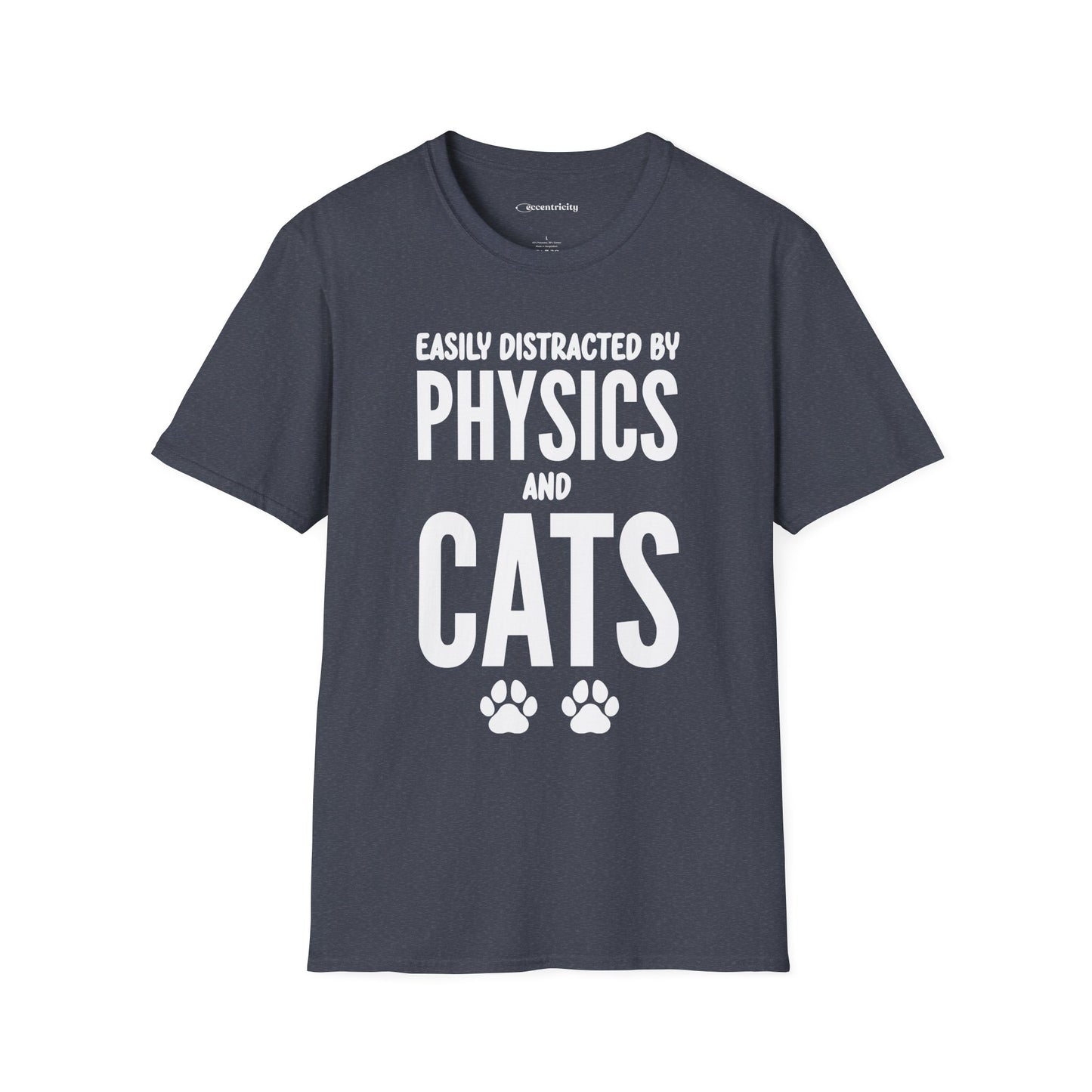 Easily Distracted by Physics and Cats - Premium Physics Shirt