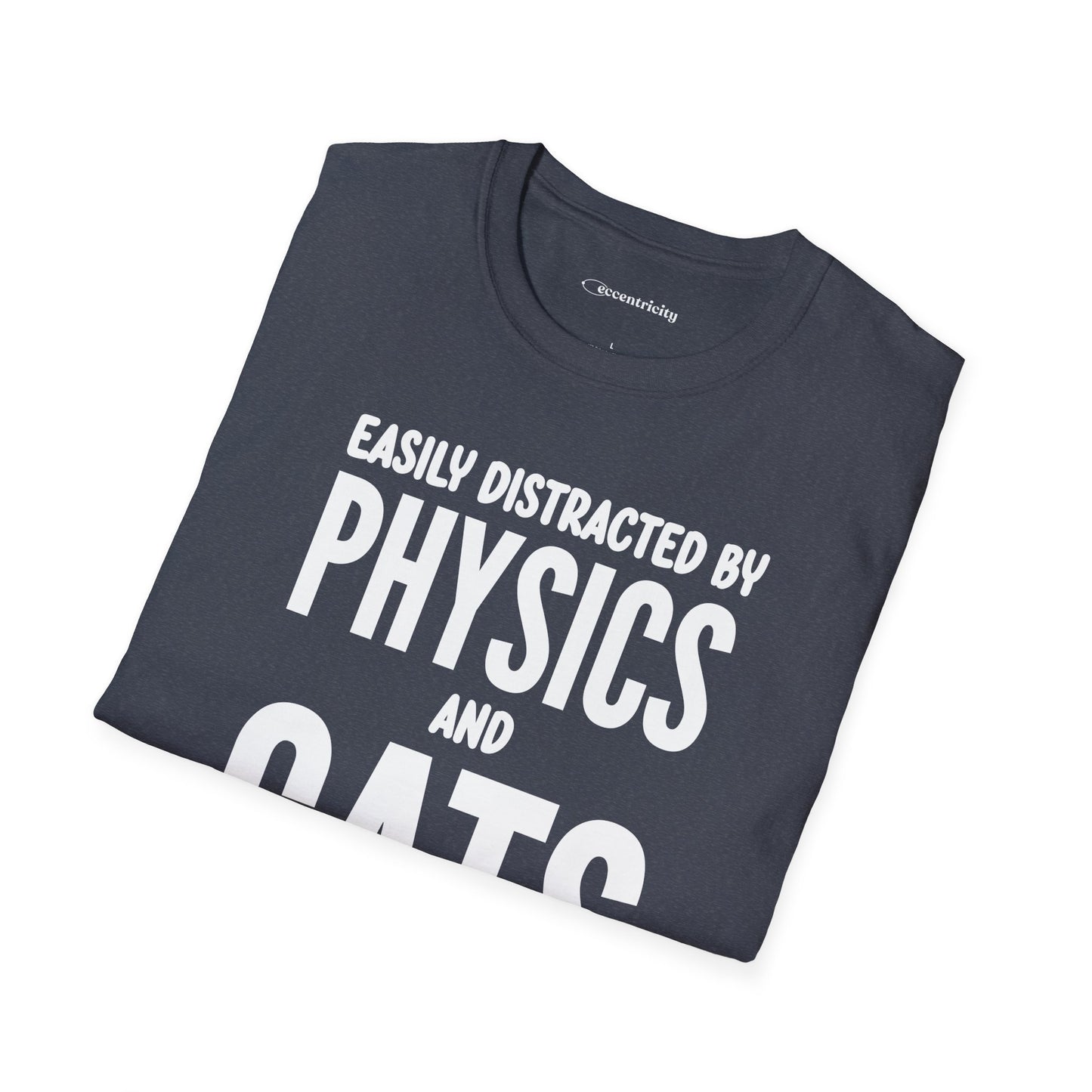 Easily Distracted by Physics and Cats - Premium Physics Shirt