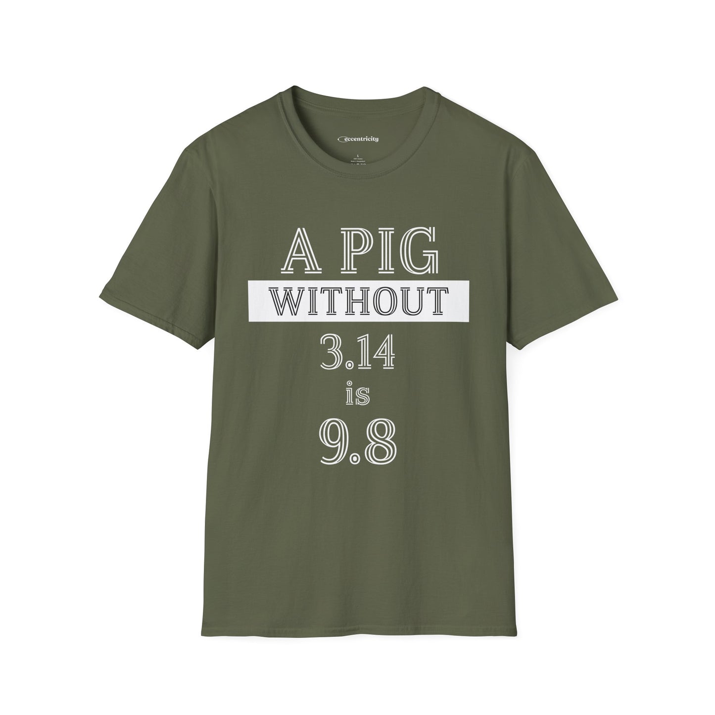 "A Pig without 3.14" dark Premium Physics Shirt
