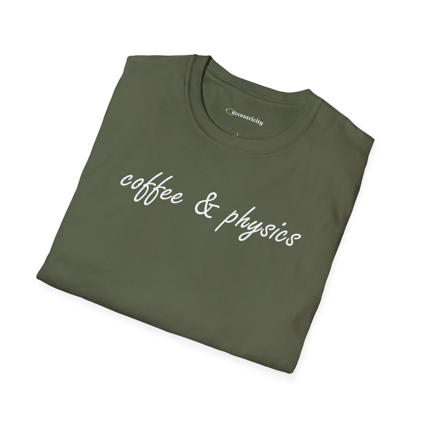 "Coffee & Physics" Unisex Softstyle Tee