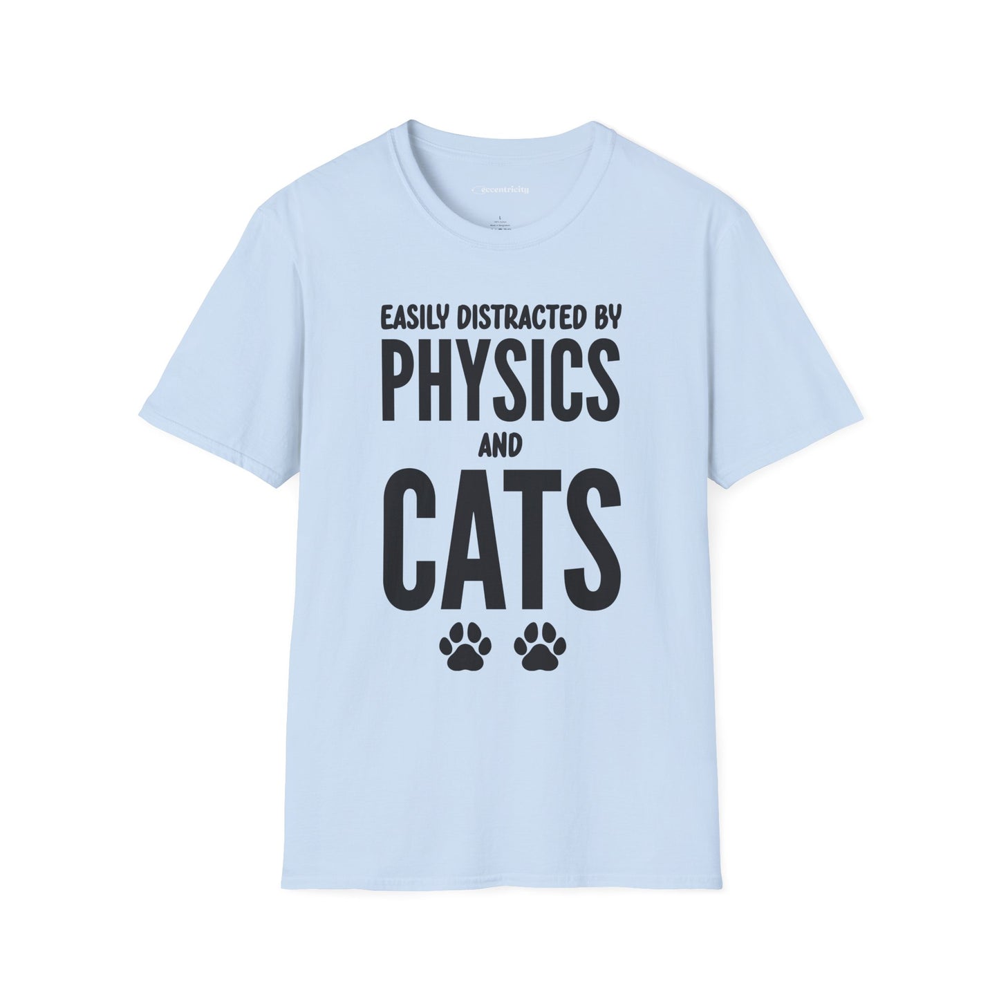 Easily Distracted by Physics and Cats - Premium Physics Shirt