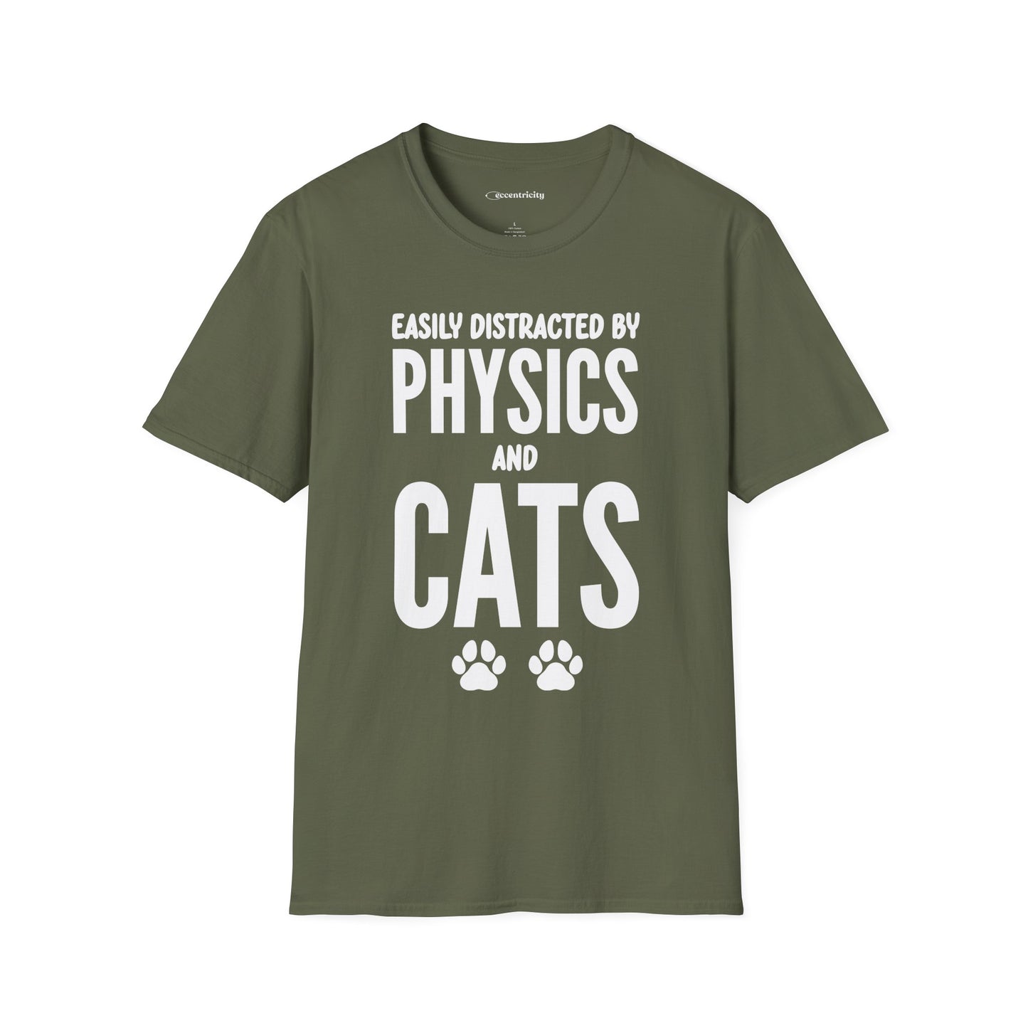 Easily Distracted by Physics and Cats - Premium Physics Shirt