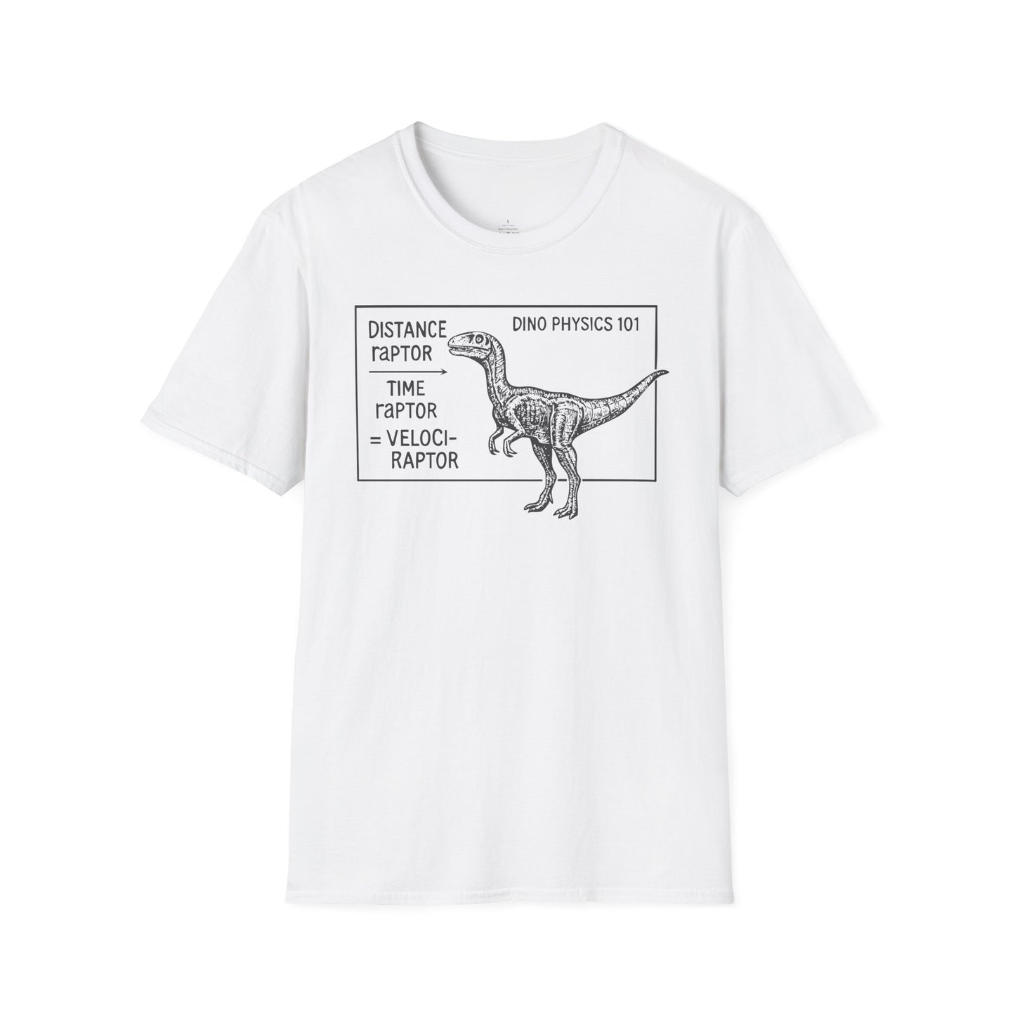"Velociraptor" - Physics T-shirt; The Ultimate Tee for Physicists🧪⚡