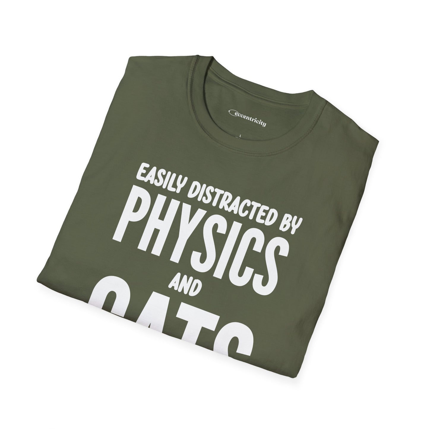Easily Distracted by Physics and Cats - Premium Physics Shirt
