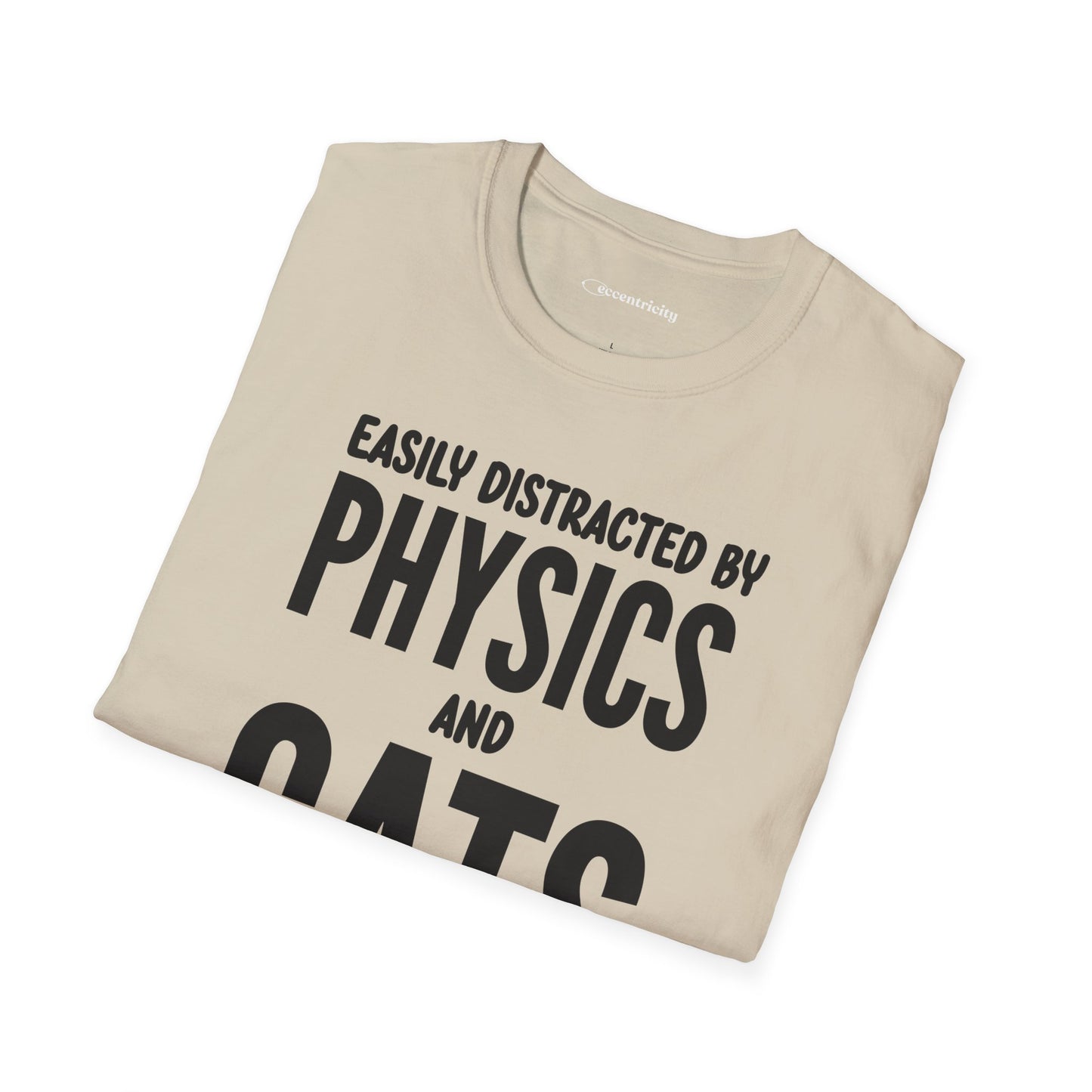 Easily Distracted by Physics and Cats - Premium Physics Shirt