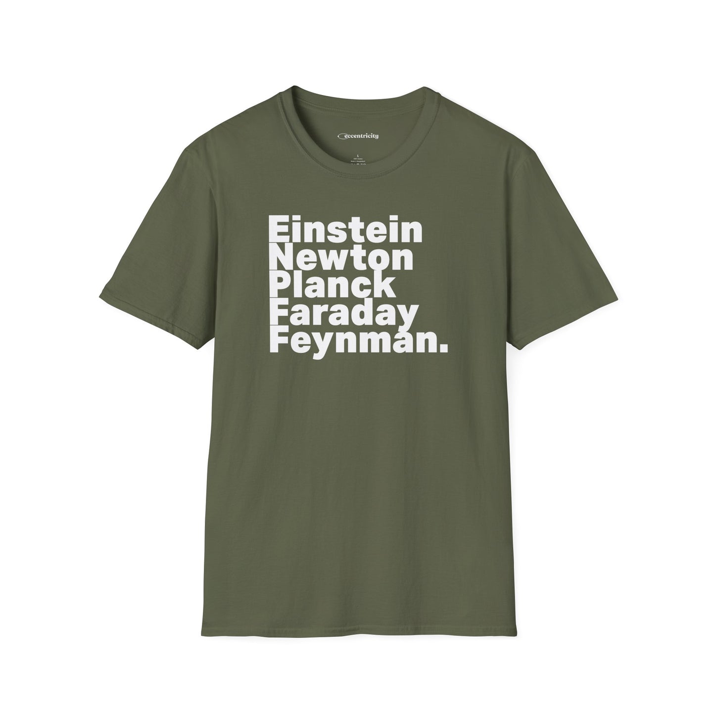 "Einstein Newton Planck Fraday Feynman"Premium Physics Shirt