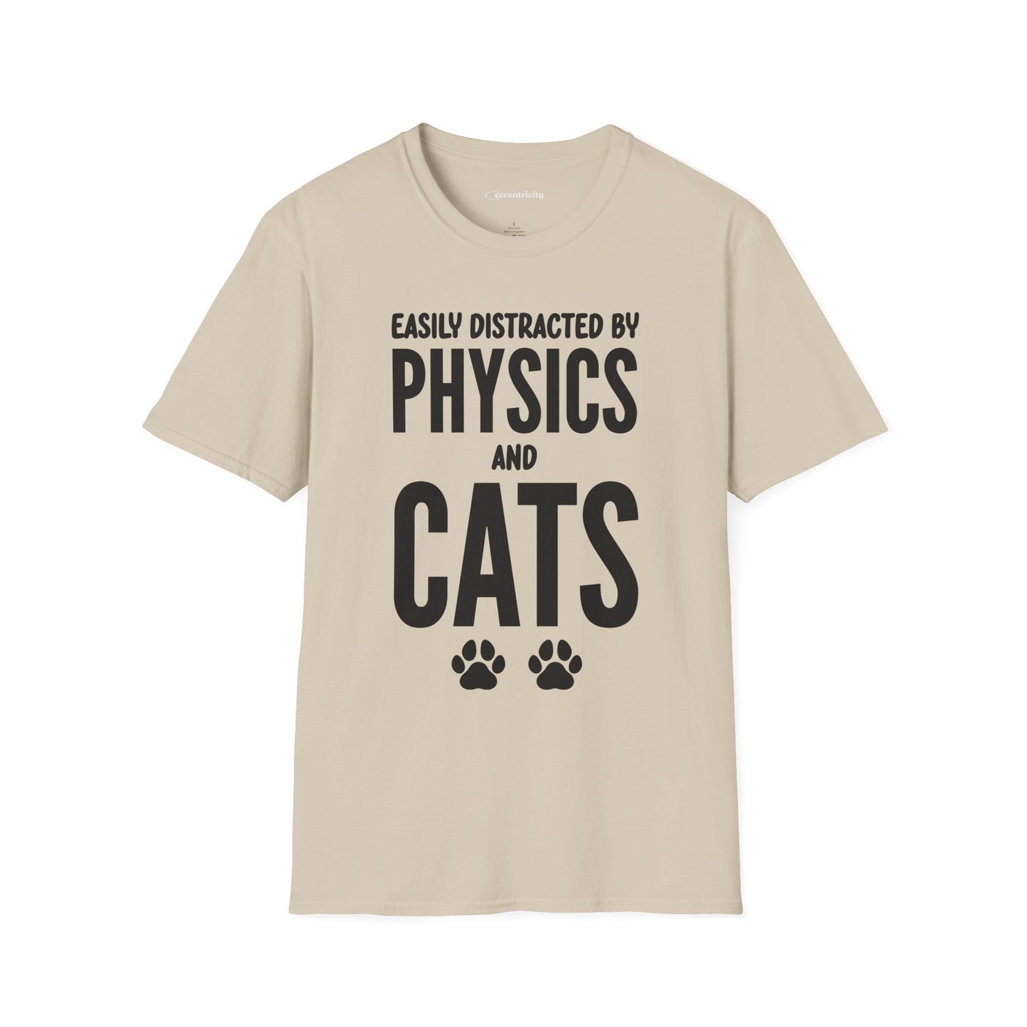 Easily Distracted by Physics and Cats - Premium Physics Shirt