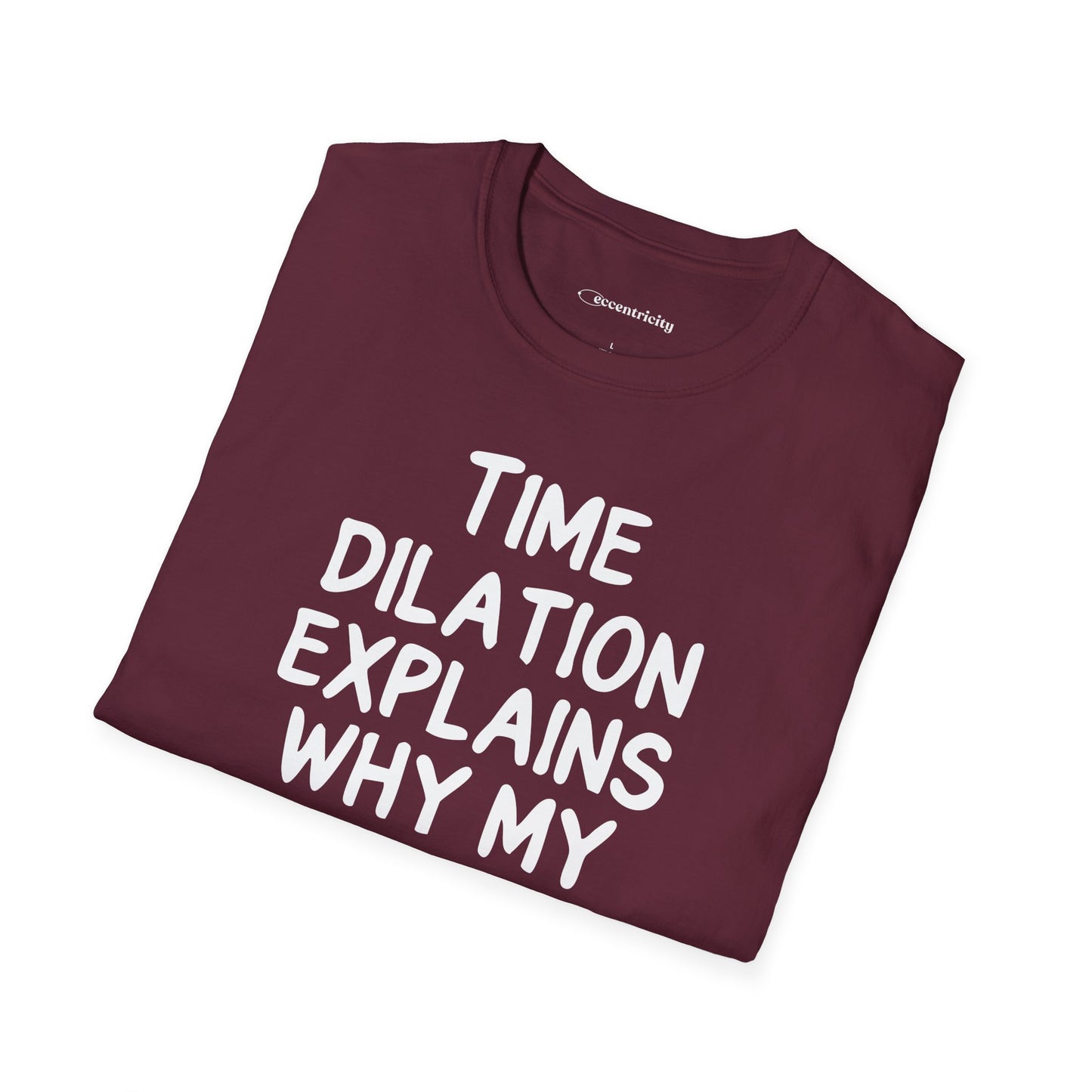 "Time Dilation Expalins 003" Premium Physics Shirt