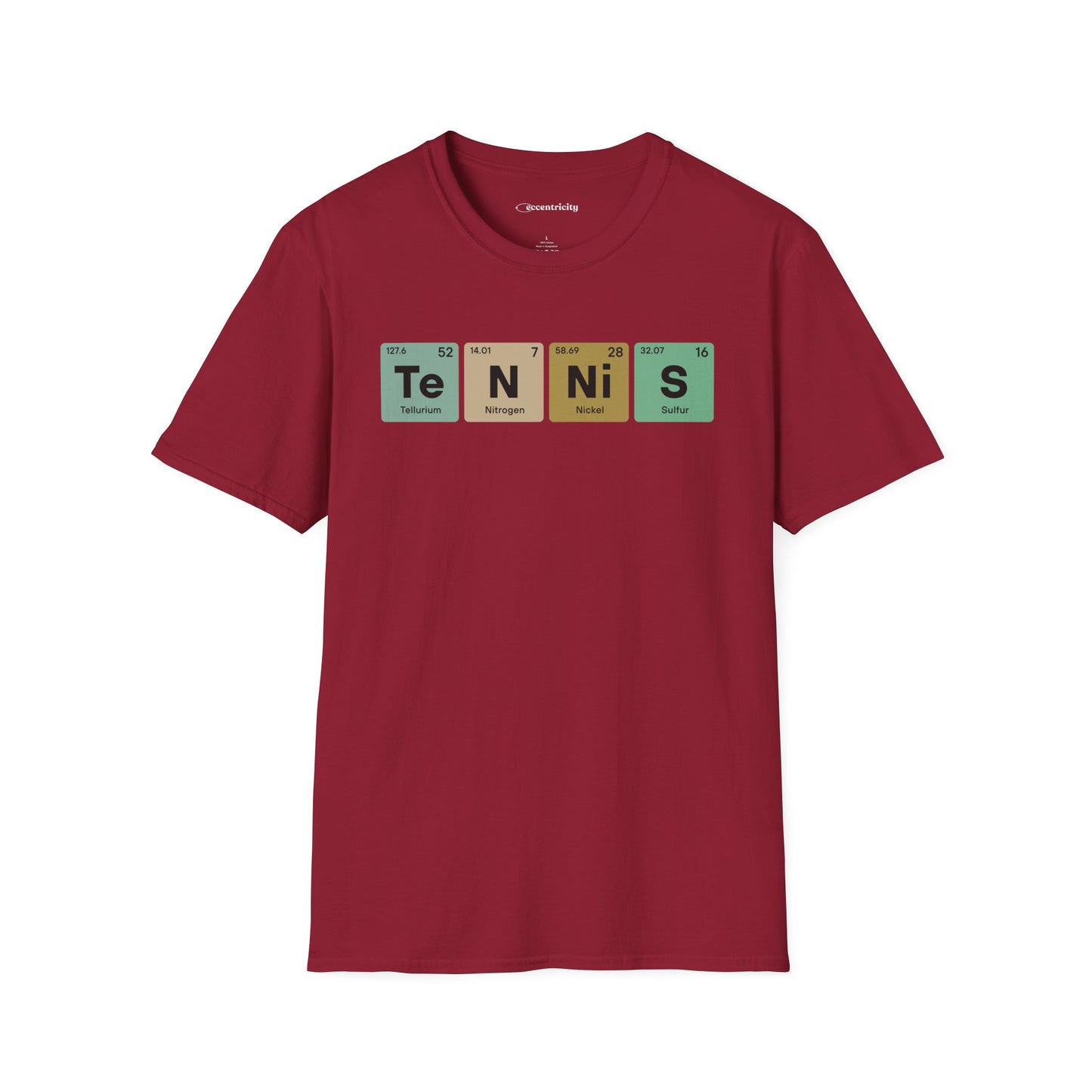 "Periodic Tennis Vintage" - Premium Physics Shirt