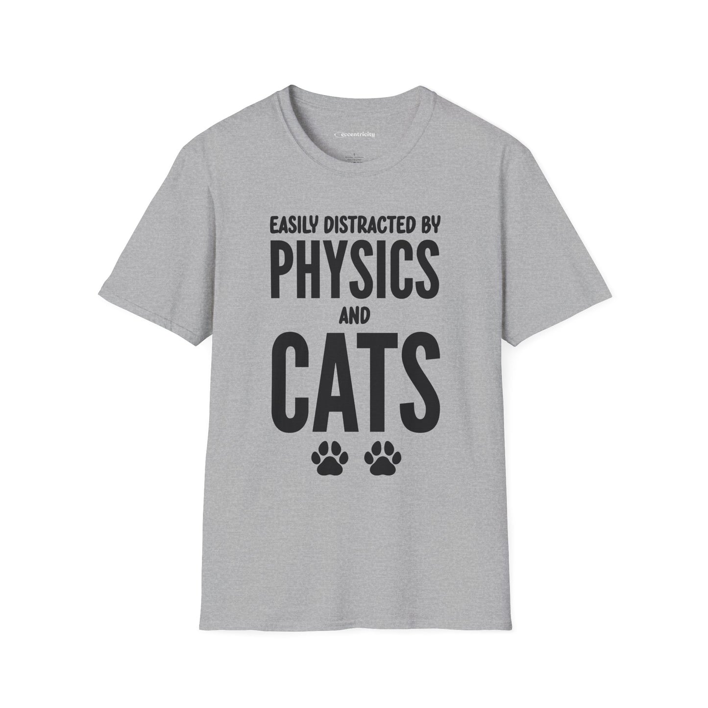 Easily Distracted by Physics and Cats - Premium Physics Shirt