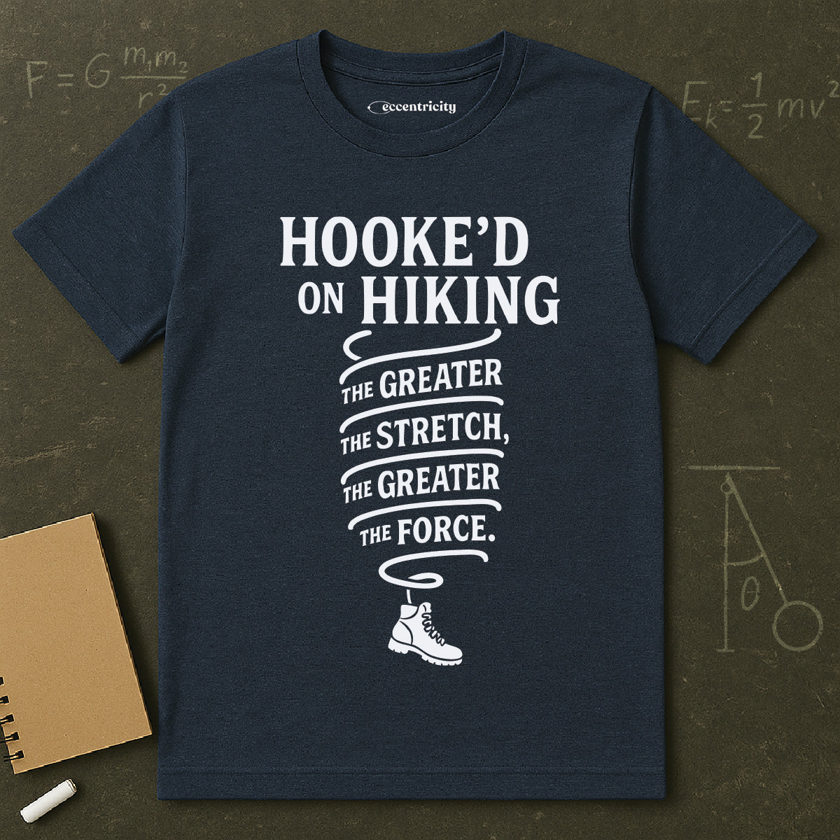 "Hooke'd on Hiking" - Premium Physics Shirt