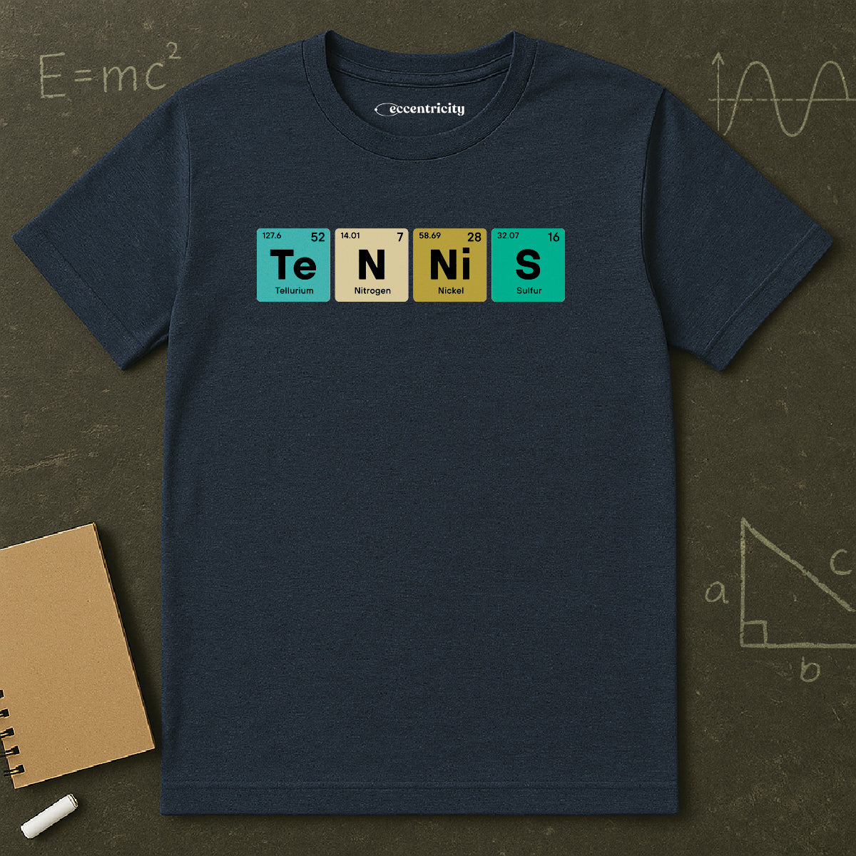 "Periodic Tennis Vintage" - Premium Physics Shirt