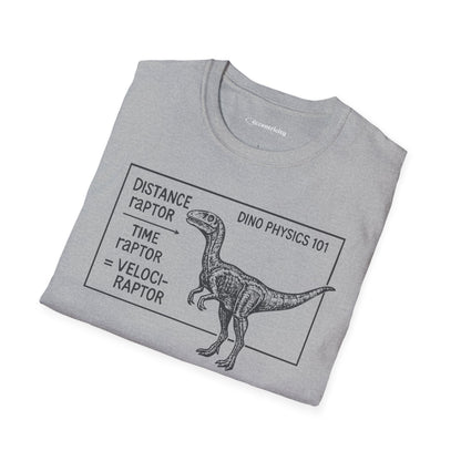 "Velociraptor" - Physics T-shirt; The Ultimate Tee for Physicists🧪⚡