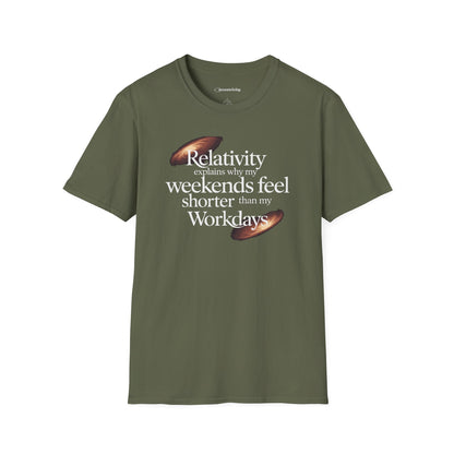 "Relativity Weekend Graphic" Premium Physics Shirt