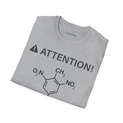 "Attention-TNT-May explode" - Premium Science Shirt🧪⚡