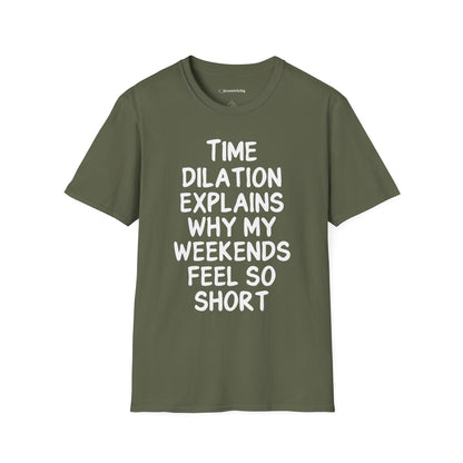 "Time Dilation Expalins 003" Premium Physics Shirt