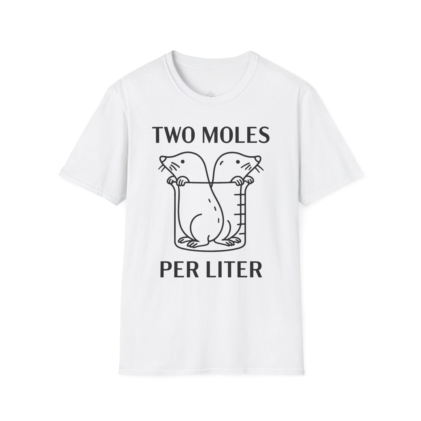 "Two Moles Per LIter" - An Ultimate Tee for Chemistry Lovers 🧪⚡