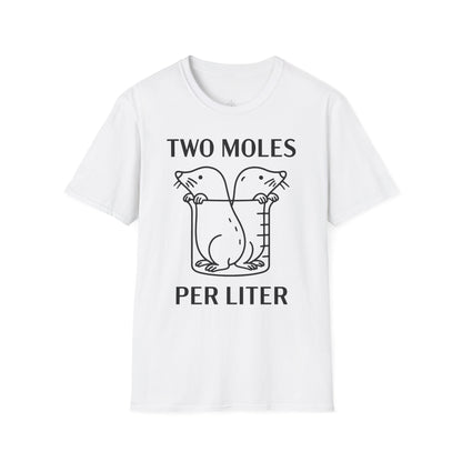 "Two Moles Per LIter" - An Ultimate Tee for Chemistry Lovers 🧪⚡