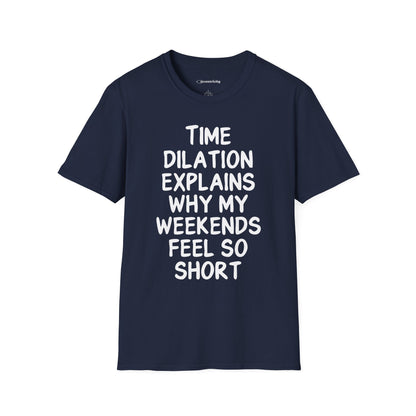 "Time Dilation Expalins 003" Premium Physics Shirt