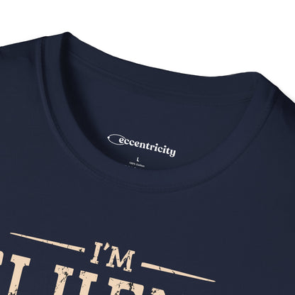 "I am Fluent in Physics and Lattes" textured Premium Physics Shirt