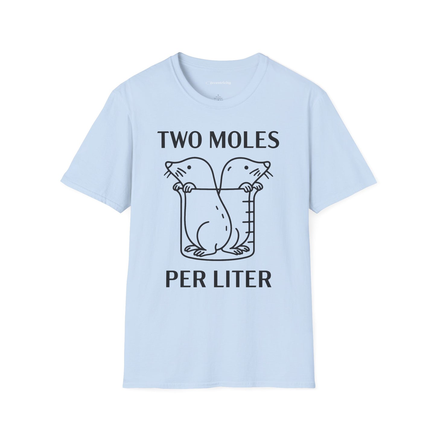 "Two Moles Per LIter" - An Ultimate Tee for Chemistry Lovers 🧪⚡