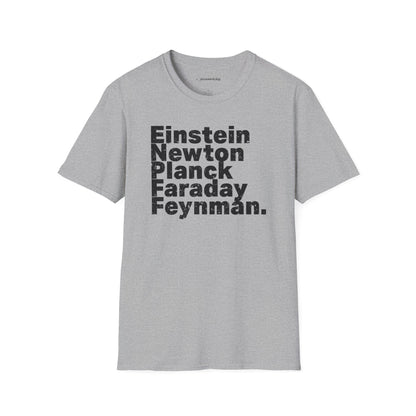 "Einstein Newton Planck Fraday Feynman"Premium Physics Shirt