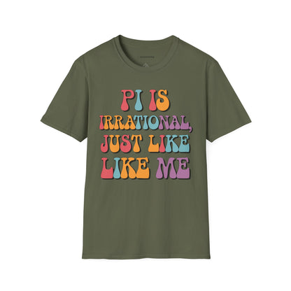 "Pi is Irrational 70s" Premium Physics Shirt