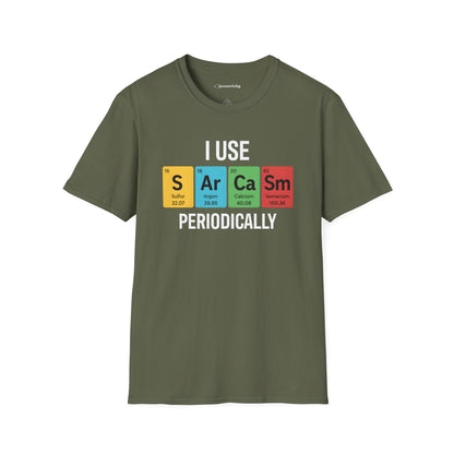 "I Use SARCASM Periodically" - An Ultimate Tee for Chemistry Lovers 🧪⚡