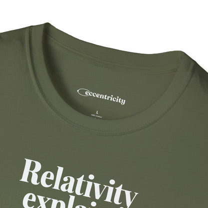"Relativity explains Weekend" Premium Physics Shirt