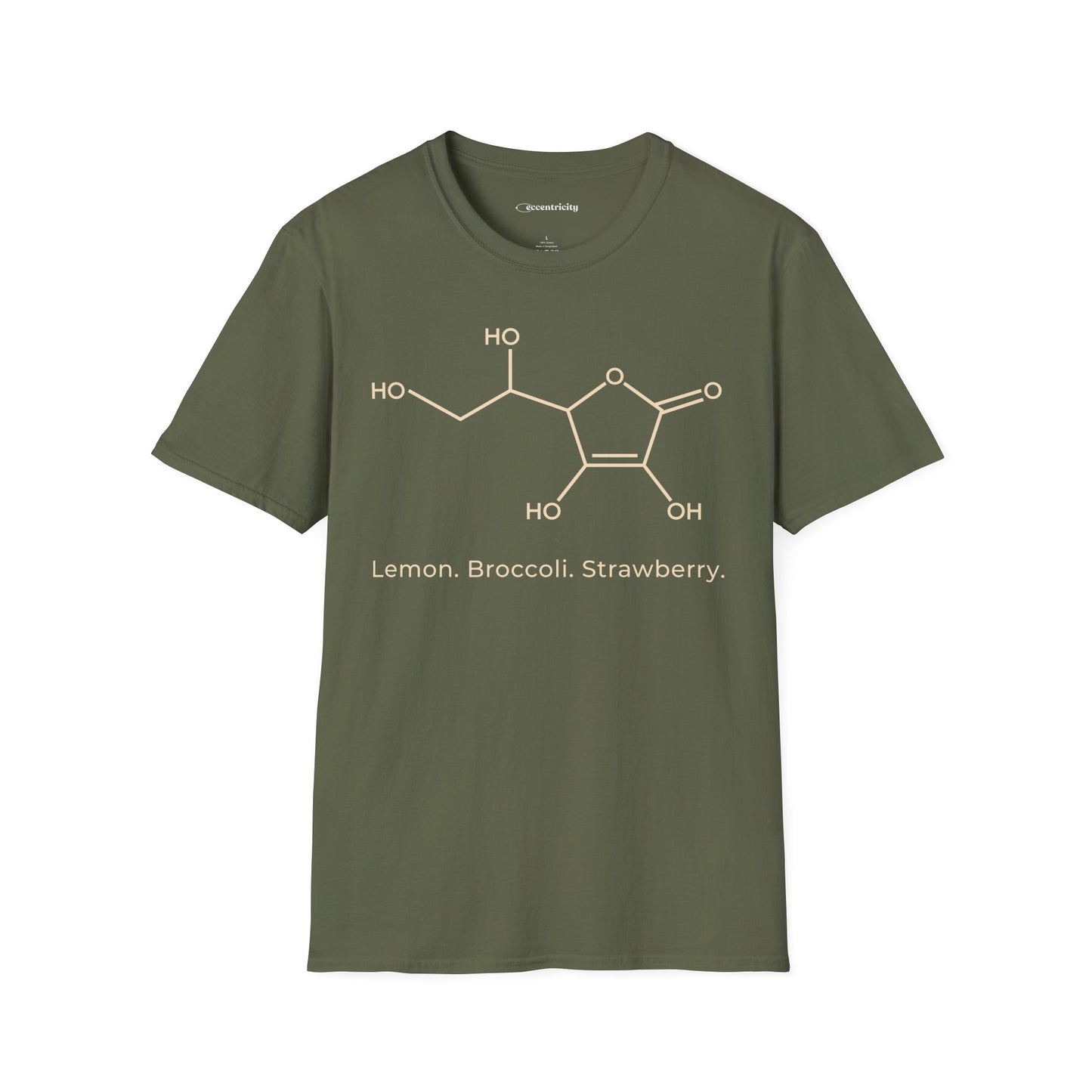 "Ascorbic Acid. Lemon. Broccoli. Strawberry" - An Ultimate Tee for Chemistry Lovers🧪⚡