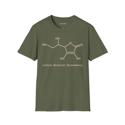 "Ascorbic Acid. Lemon. Broccoli. Strawberry" - An Ultimate Tee for Chemistry Lovers🧪⚡