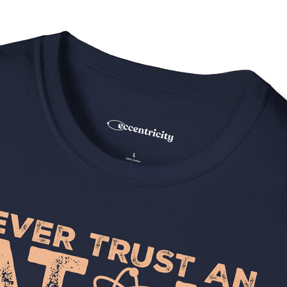 "Never Trust Atoms" Premium Physics Shirt