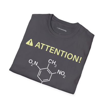 "Attention-TNT-May explode" - Premium Science Shirt🧪⚡