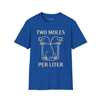 "Two Moles Per LIter" - An Ultimate Tee for Chemistry Lovers 🧪⚡