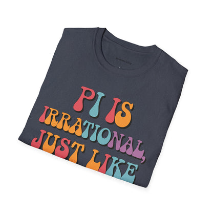 "Pi is Irrational 70s" Premium Physics Shirt