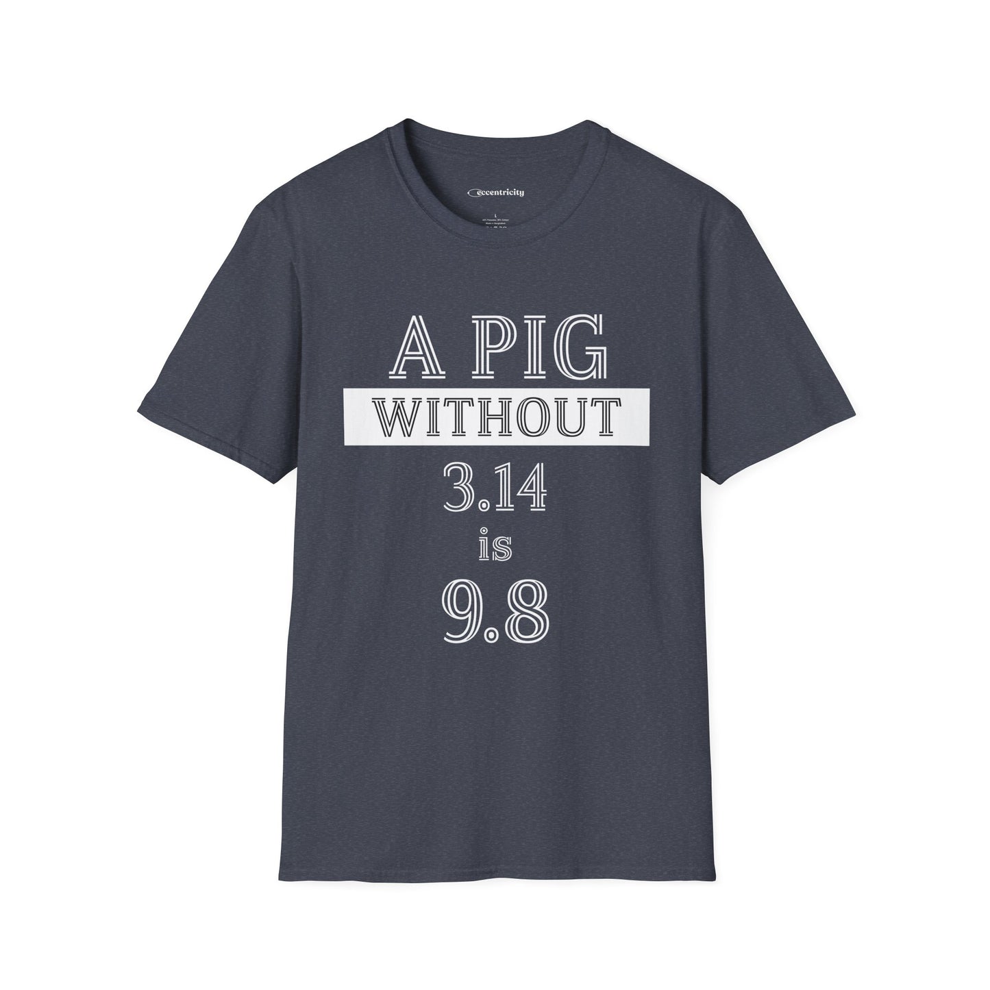 "A Pig without 3.14" dark Premium Physics Shirt