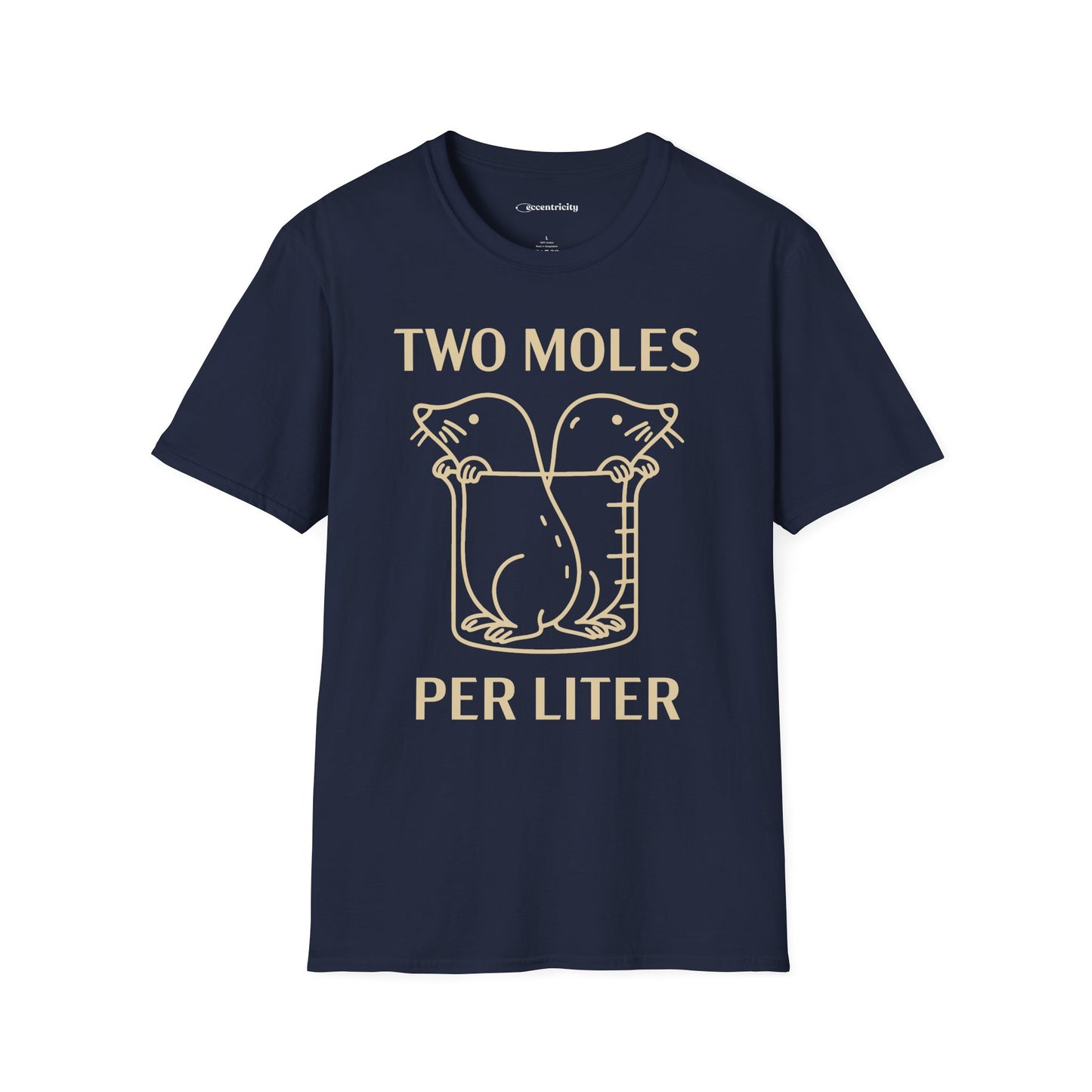 "Two Moles Per LIter" - An Ultimate Tee for Chemistry Lovers 🧪⚡