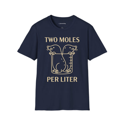 "Two Moles Per LIter" - An Ultimate Tee for Chemistry Lovers 🧪⚡