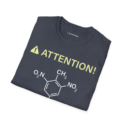 "Attention-TNT-May explode" - Premium Science Shirt🧪⚡