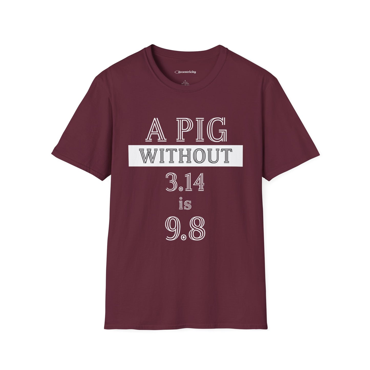 "A Pig without 3.14" dark Premium Physics Shirt
