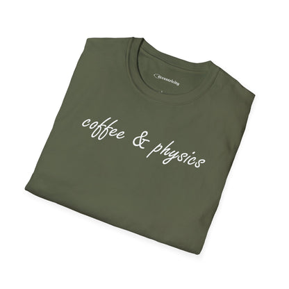 "Coffee & Physics" Unisex Softstyle Tee
