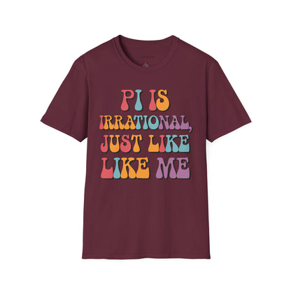 "Pi is Irrational 70s" Premium Physics Shirt