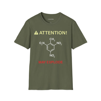 "Attention-TNT-May explode" - Premium Science Shirt🧪⚡