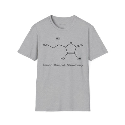 "Ascorbic Acid. Lemon. Broccoli. Strawberry" - An Ultimate Tee for Chemistry Lovers🧪⚡