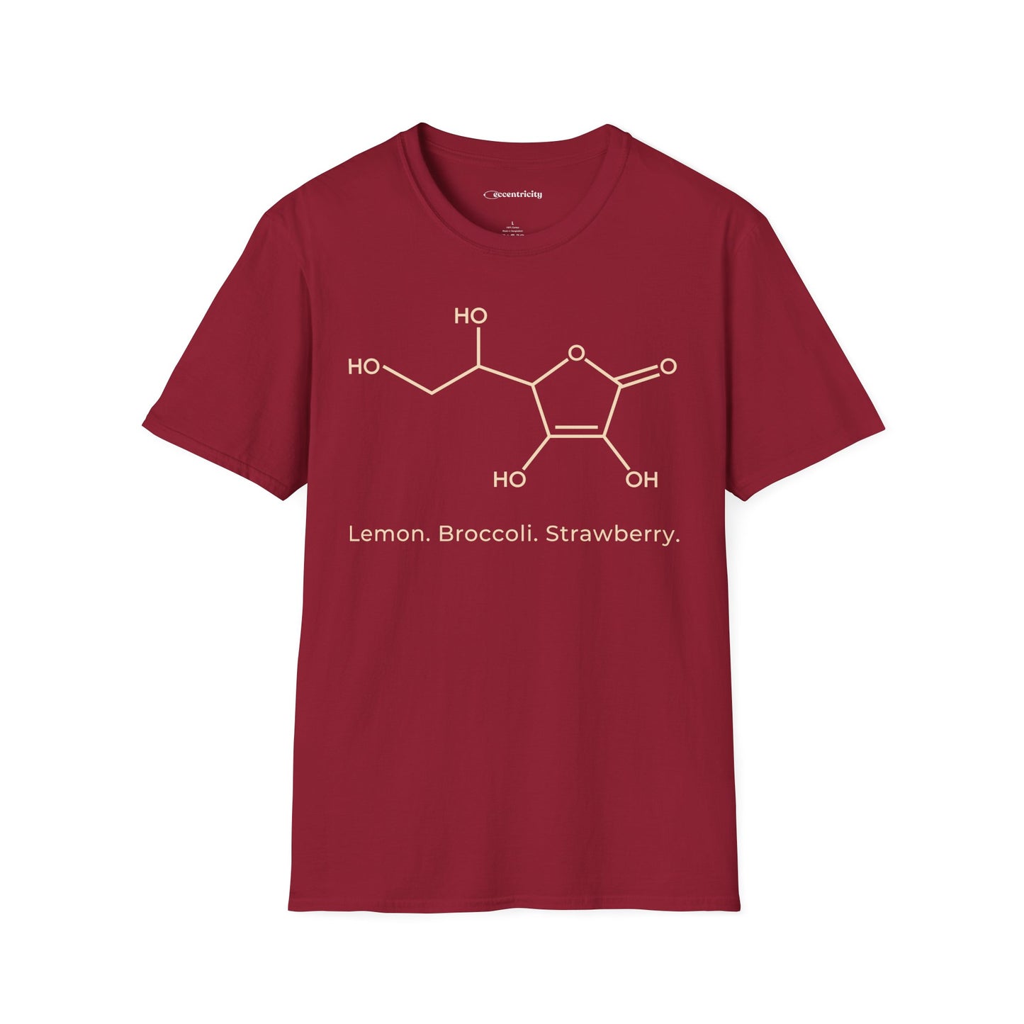 "Ascorbic Acid. Lemon. Broccoli. Strawberry" - An Ultimate Tee for Chemistry Lovers🧪⚡