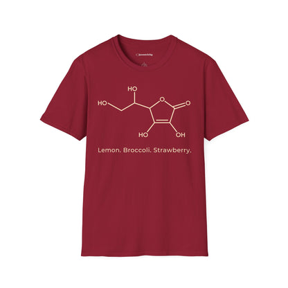"Ascorbic Acid. Lemon. Broccoli. Strawberry" - An Ultimate Tee for Chemistry Lovers🧪⚡