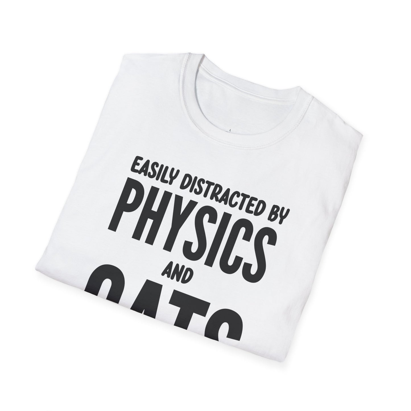 Easily Distracted by Physics and Cats - Premium Physics Shirt