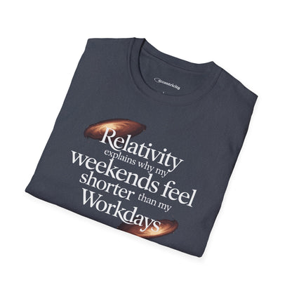 "Relativity Weekend Graphic" Premium Physics Shirt